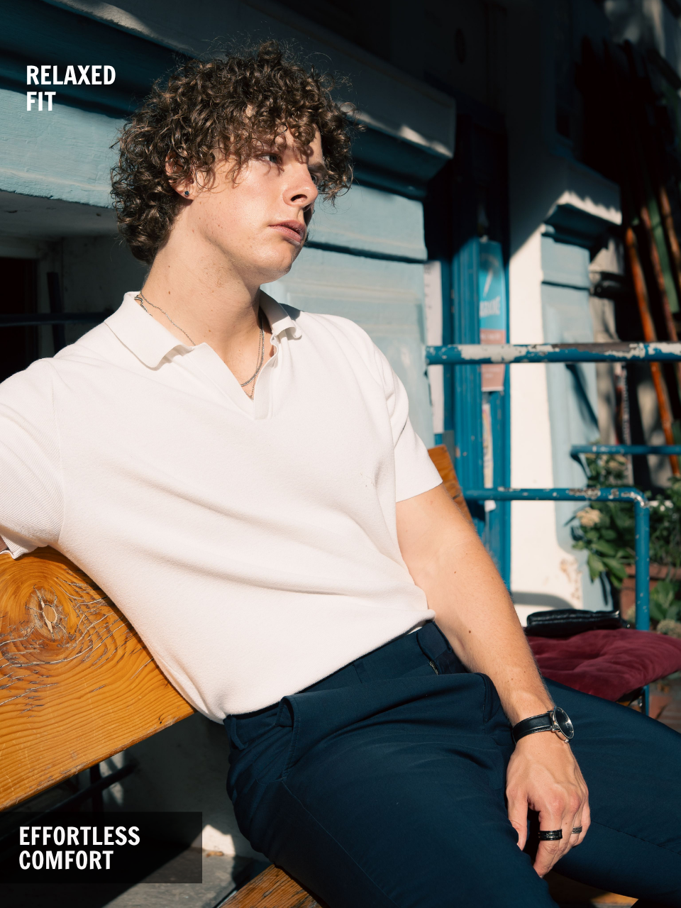 Charcoal Element Zip Polo