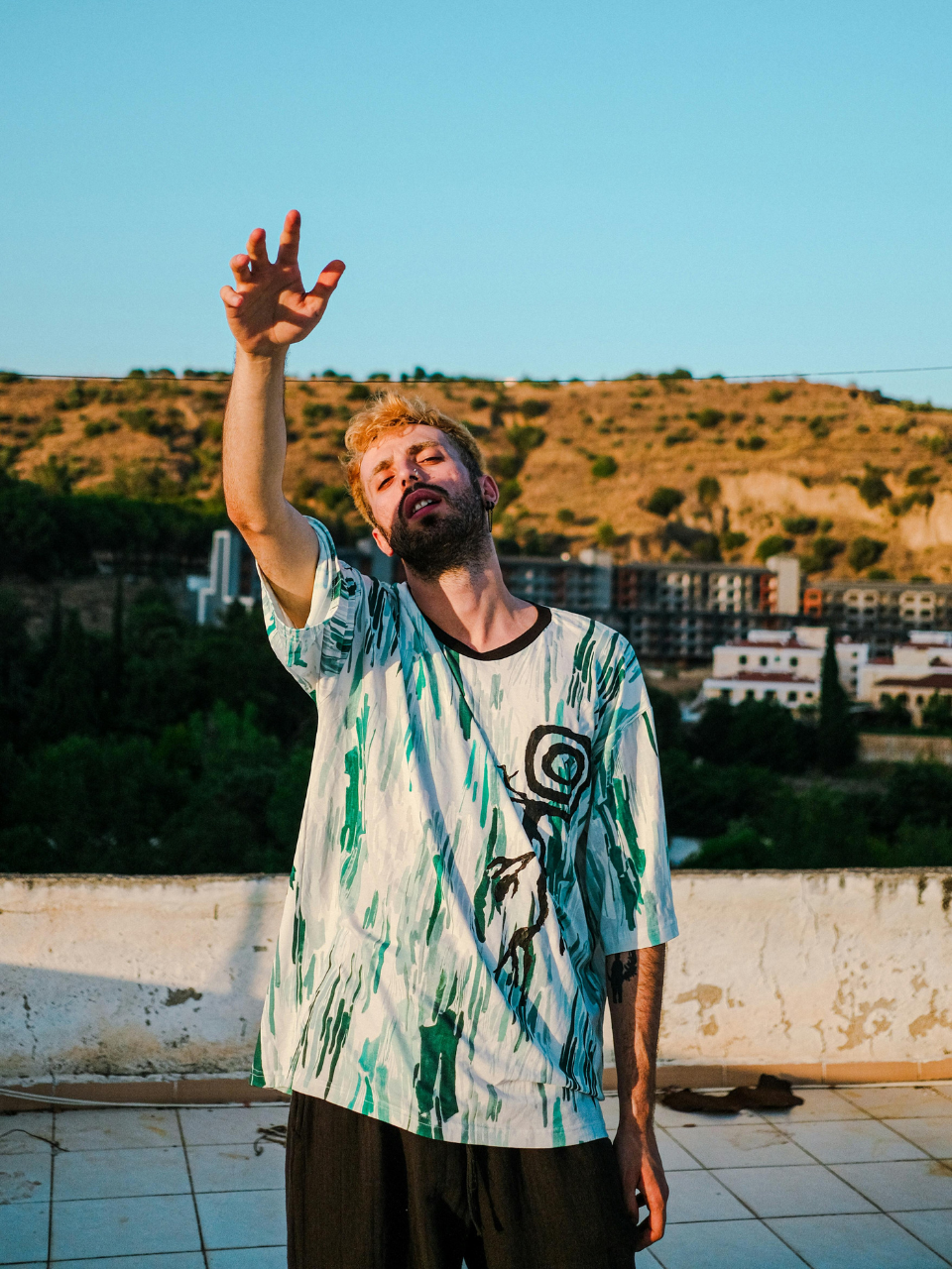 Vortex Abstract Oversized Tee - Image 3