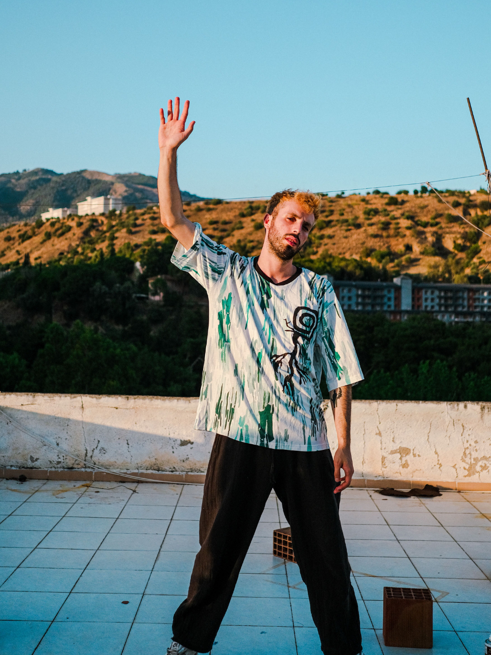 Vortex Abstract Oversized Tee - Image 4
