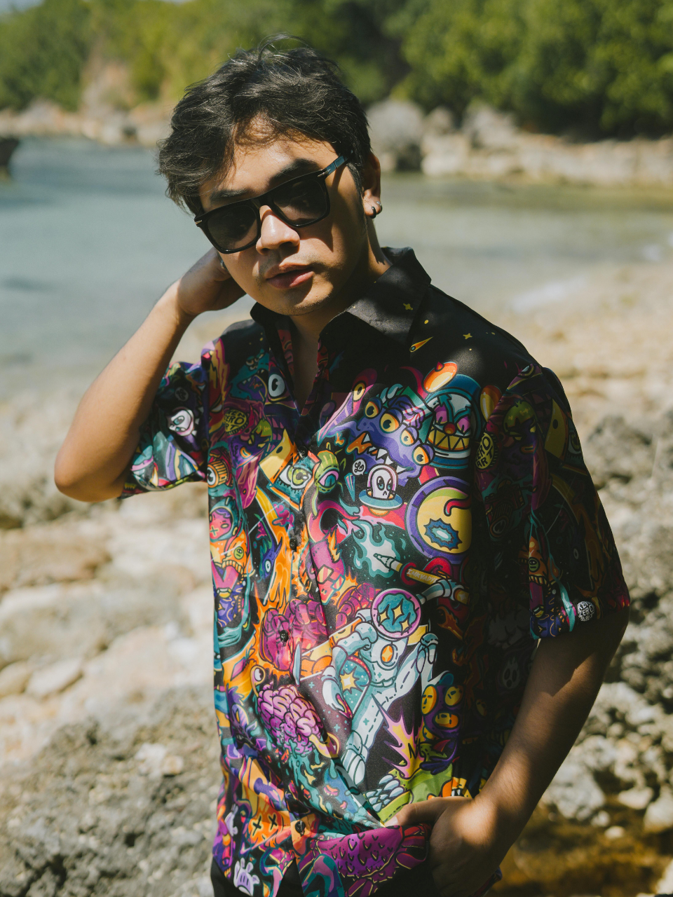 Neon Psyche Resort Shirt - Image 2
