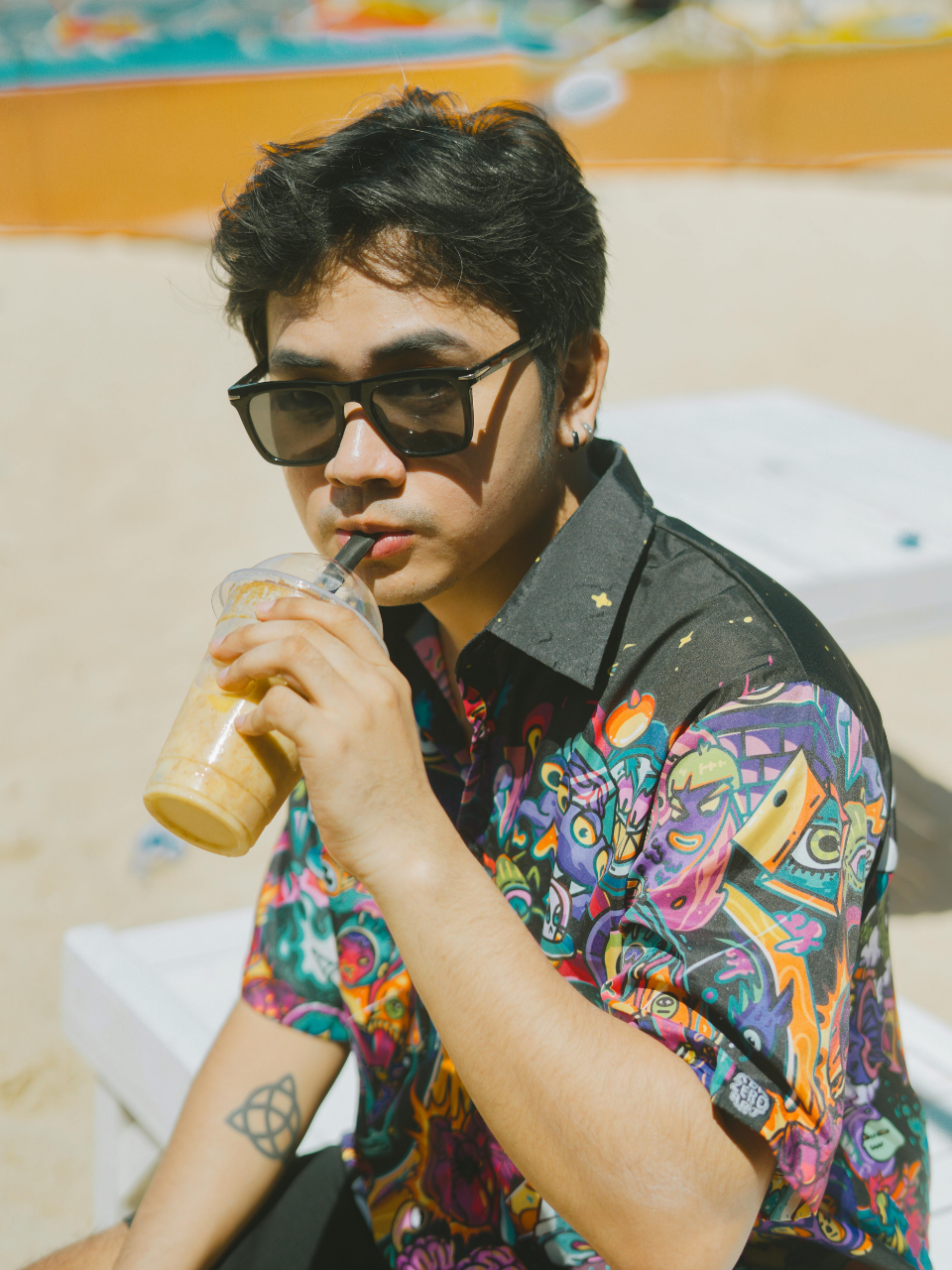 Neon Psyche Resort Shirt - Image 4