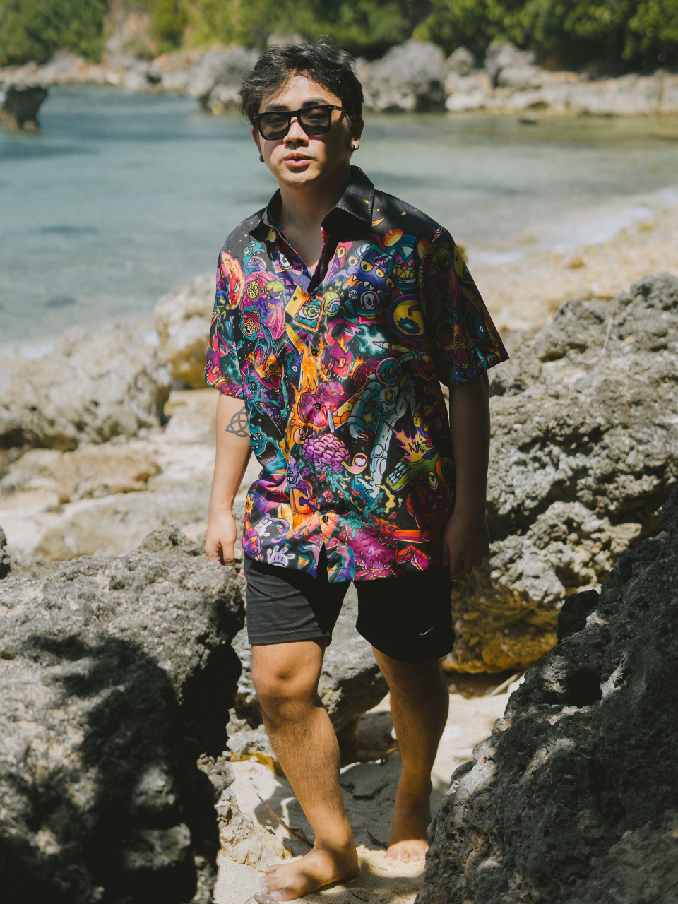 Neon Psyche Resort Shirt - Image 5